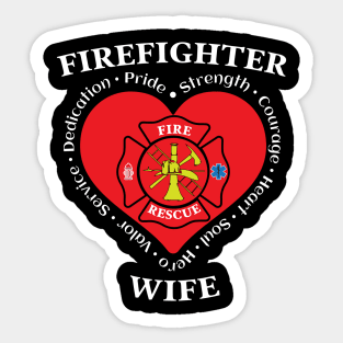 Firefighter Wife Fire Rescue Wife Sticker